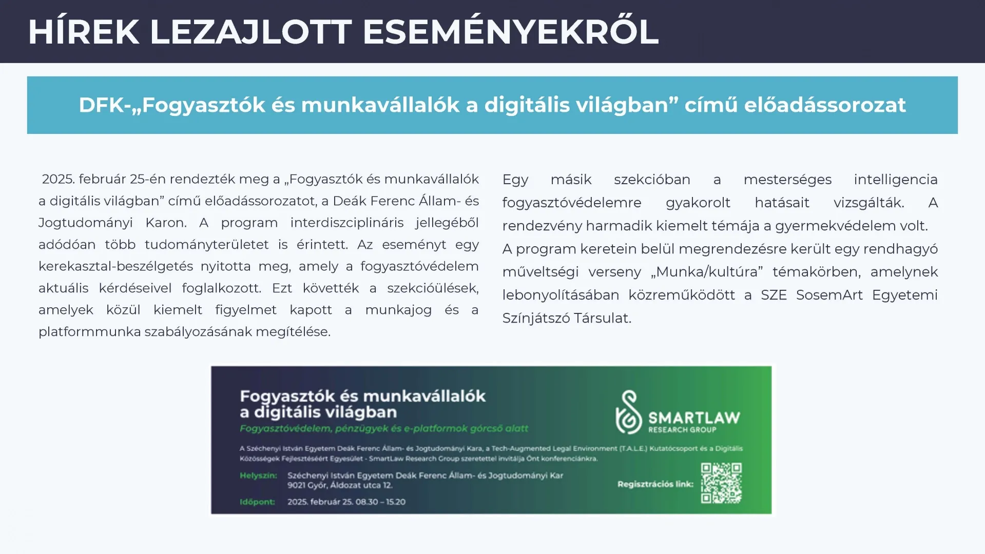 SZETT hírlevél 2025 március